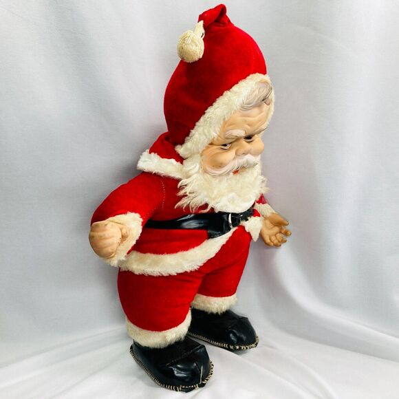1950s Rushton Company Star Creation Stuffed Coca-Cola Santa Claus - Picture 6 of 15